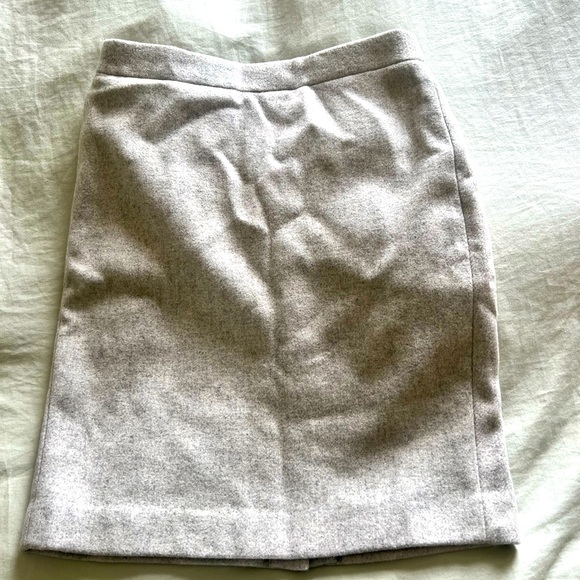 J. Crew Mercantile wool blend A-line skirt - Picture 1 of 3